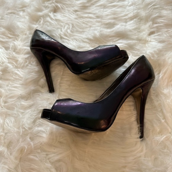 💙3/$20 Steve Madden metallic purple heels size 7 - Picture 6 of 10